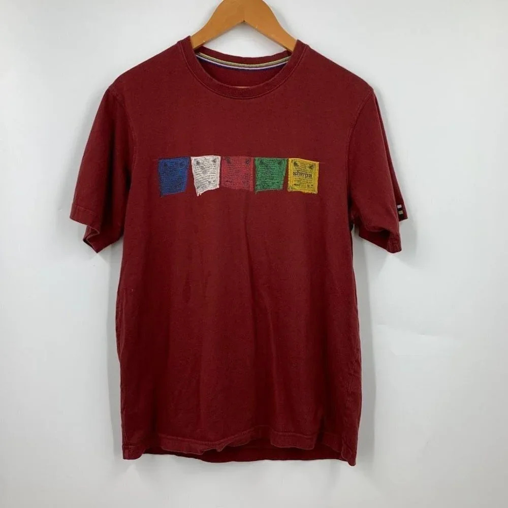 Sherpa Men's Tarcho Organic Cotton Crew Neck Short Sleeve T Shirt Size M